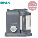 Beaba 芘亞芭 Babycook® SOLO 4合1多功能 嬰兒蒸煮攪拌輔食機 (深灰色)